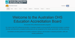 Desktop Screenshot of ohseducationaccreditation.org.au