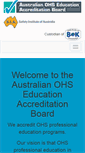 Mobile Screenshot of ohseducationaccreditation.org.au